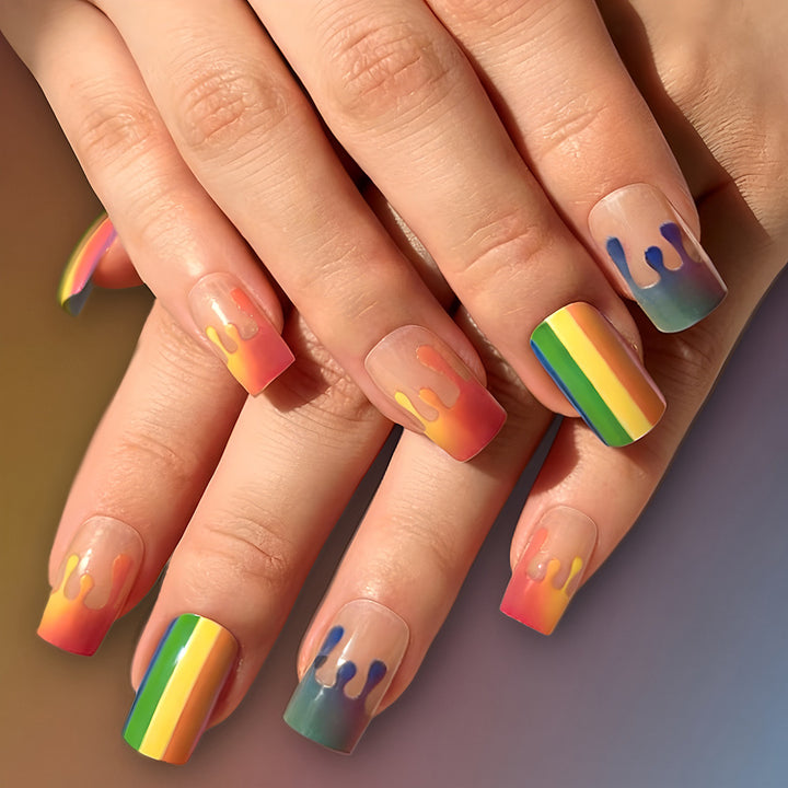 Artistic Ombre Press-On Nail Set Stornfield