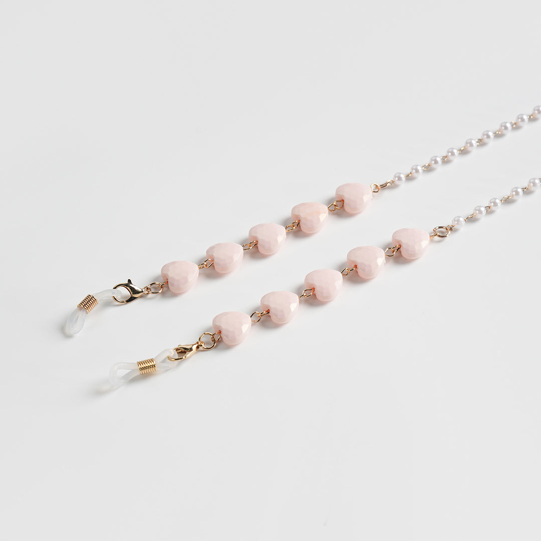 Heart-Shaped Beaded Eyewear Chain Stornfield
