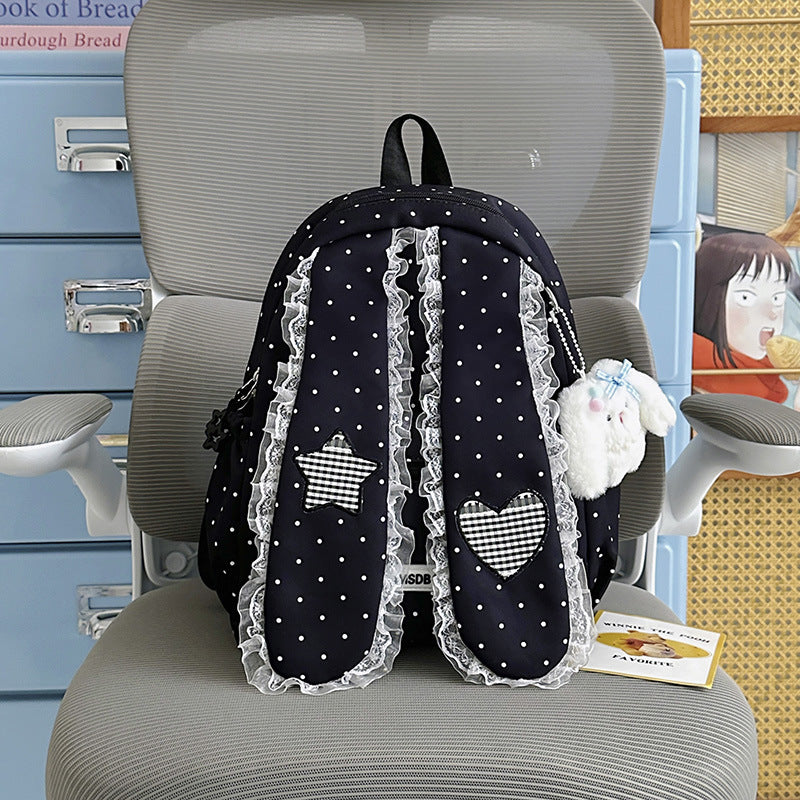 Cute Bunny-Ear Drawstring Backpack Stornfield