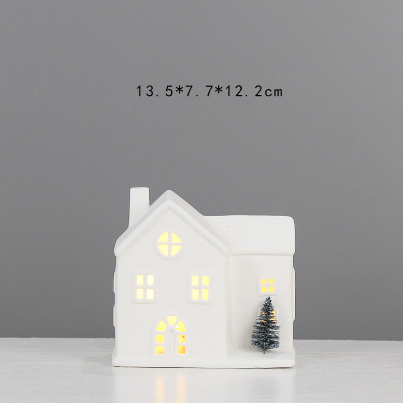 Decorative Ceramic House Lantern Stornfeild