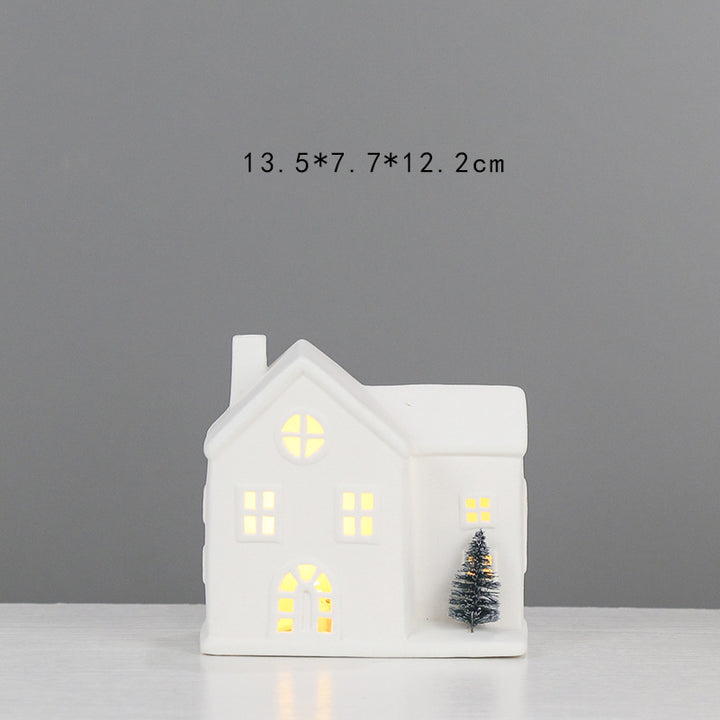 Decorative Ceramic House Lantern Stornfeild