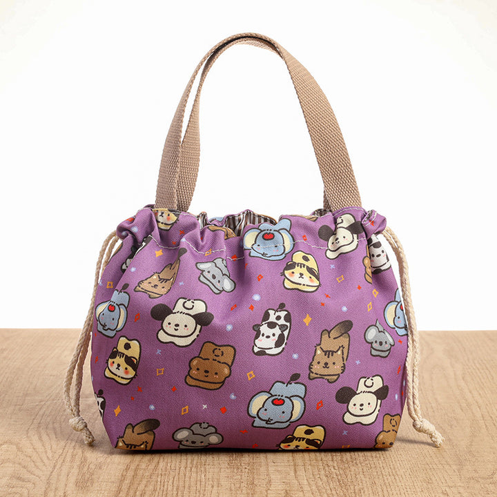 Drawstring Cat-Themed Storage Bag Stornfield
