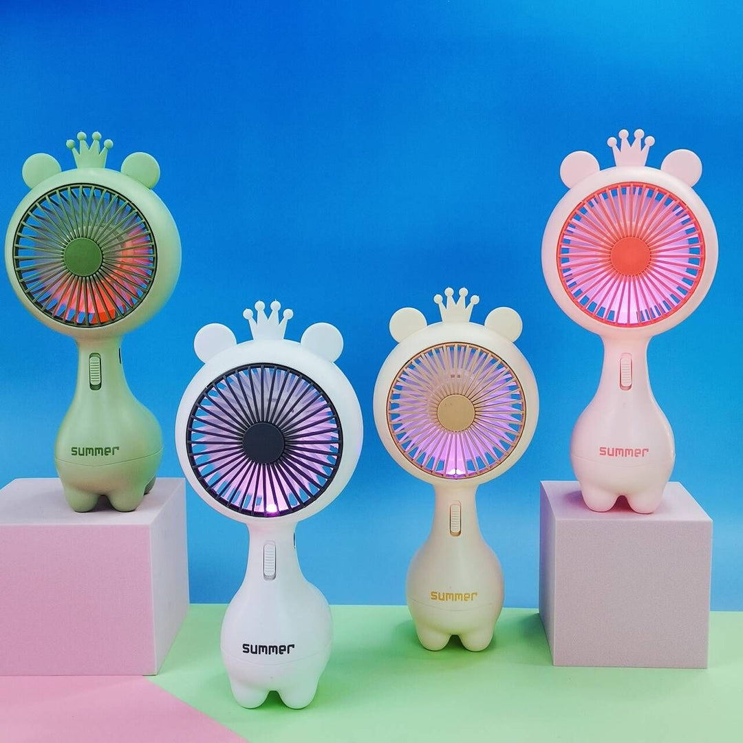 Cute Bunny-Themed Portable Handheld Fan Stornfield