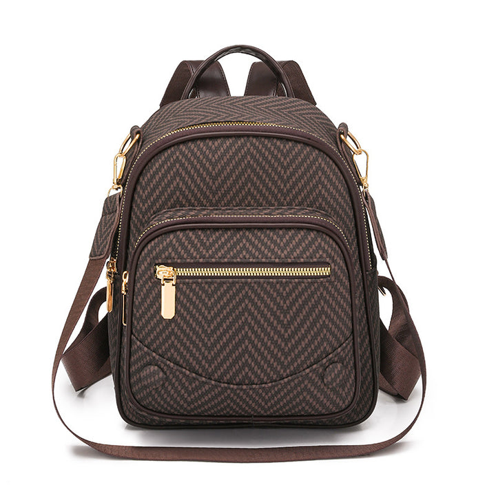 Multi-Functional Herringbone Pattern Backpack Stornfield