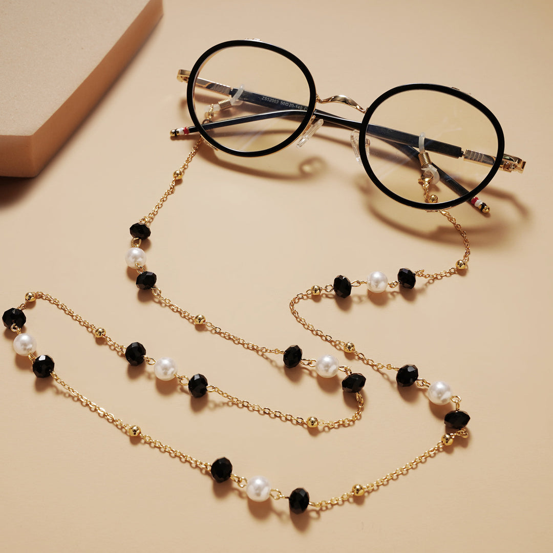 Elegant Pearl and Gemstone Eyewear Chain Stornfield