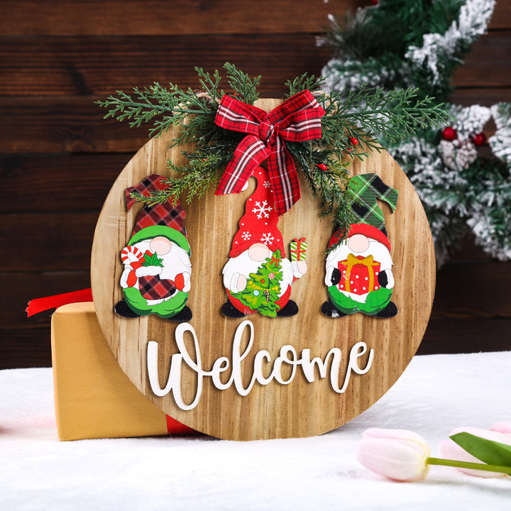Welcome sign with festive design Stornfield