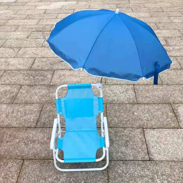 Beach chair with sun umbrella Stornfield