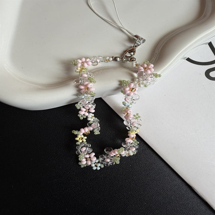 Beaded Floral Charm Necklace Stornfield