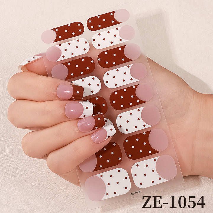 Floral Design Nail Art Wraps