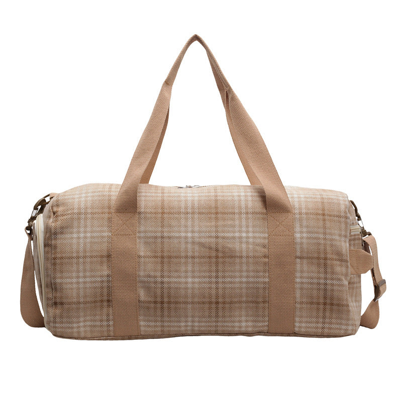 Versatile Checked Travel Duffle Bag Stornfield