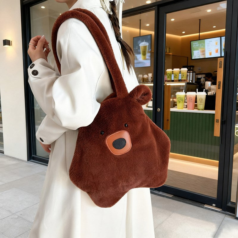 Plush Bear-Themed Tote Bag Stornfield