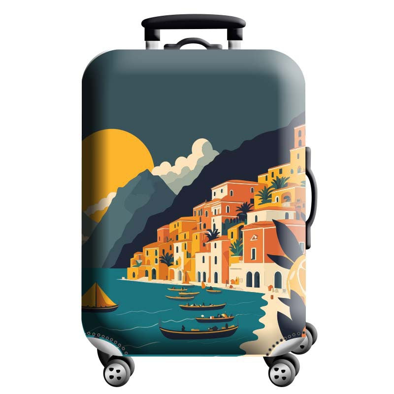 Unisex hard-shell suitcase with modern geometric design Stornfield