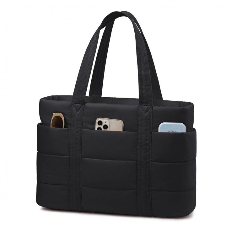 Padded everyday handbag with practical outer pockets Stornfield