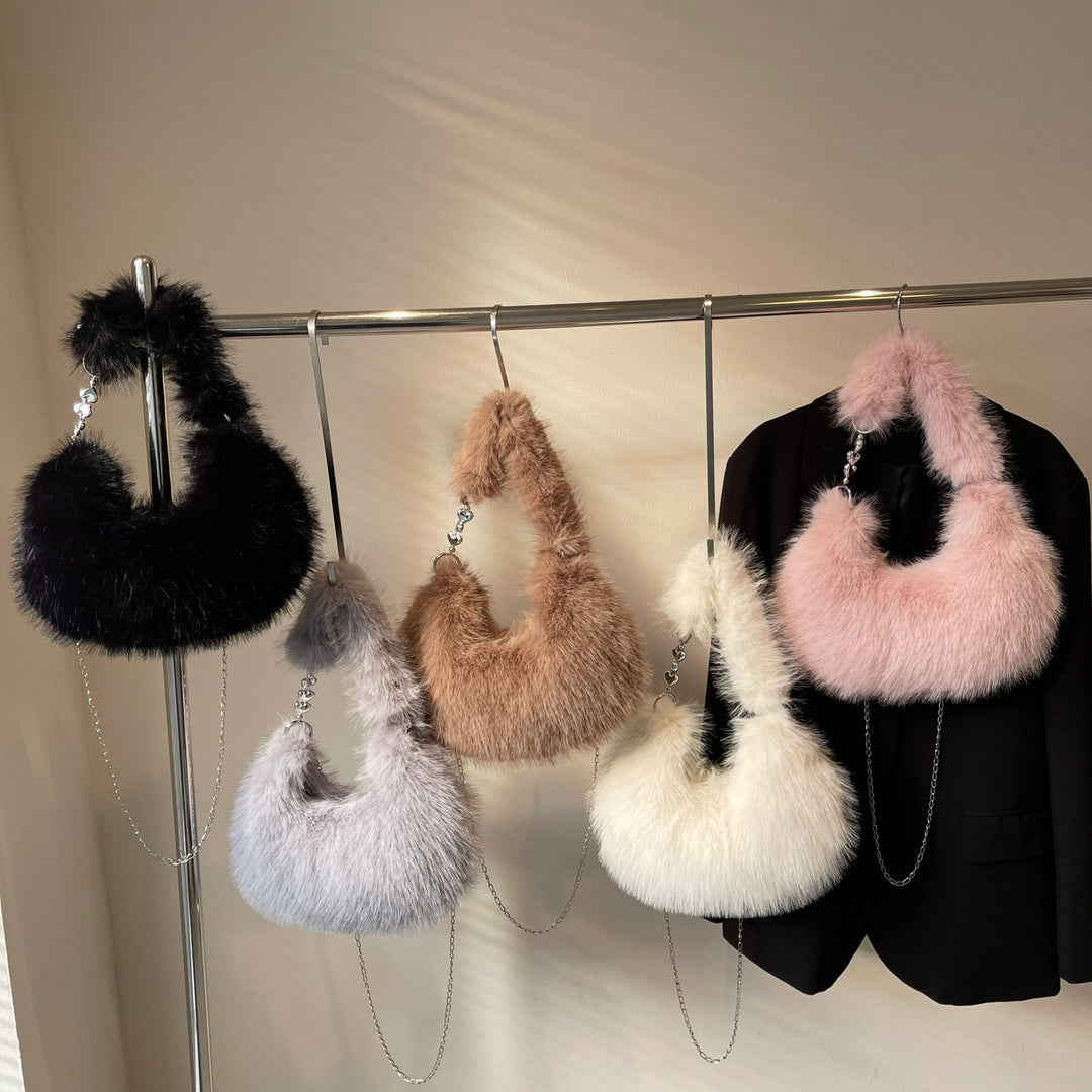 Plush Shoulder Bag with Unique Design Stornfield