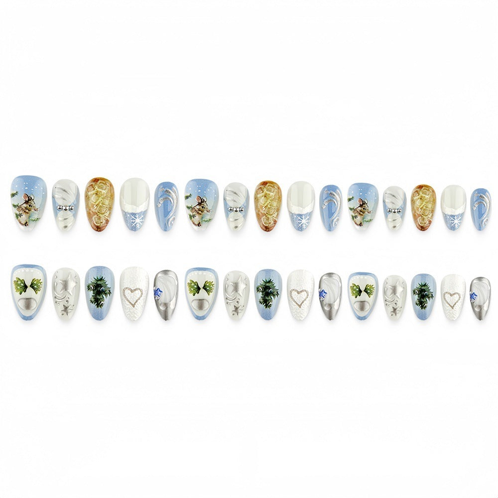 Creative Nail Design Set with Winter Motifs Stornfield