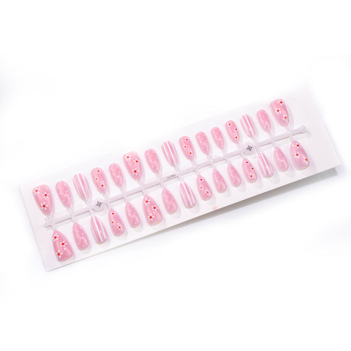 Elegant Floral Design Press-On Nail Art Set Stornfield