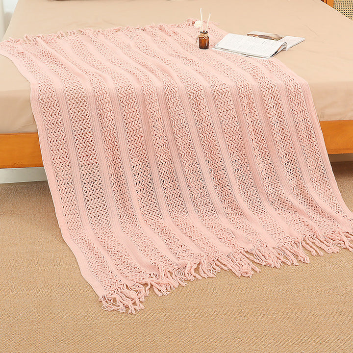 Ladies Large Knitted Blanket Stornfield