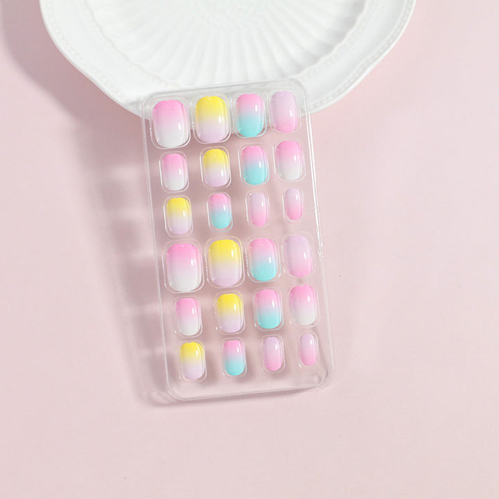 Rainbow Gradient Press-On Nail Tips Stornfield