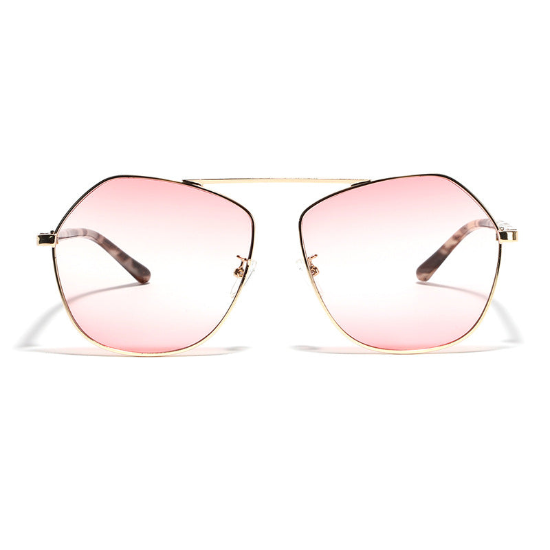 Women's geometric sunglasses with luxurious metal frame Stornfield