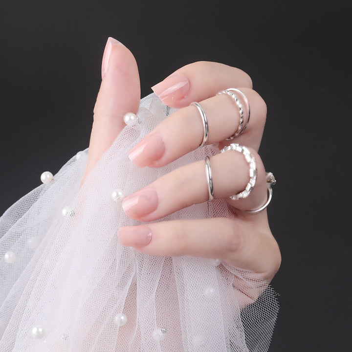 High-Gloss Square Press-On Nails Stornfield