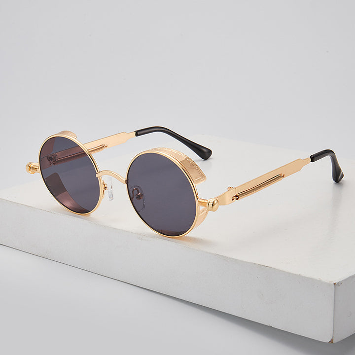 Women's retro-inspired round sunglasses with special lenses Stornfield