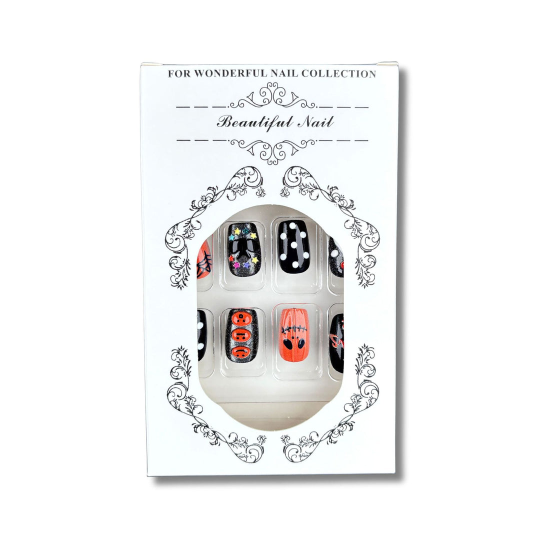 Halloween-Themed Press-On Nail Art Set