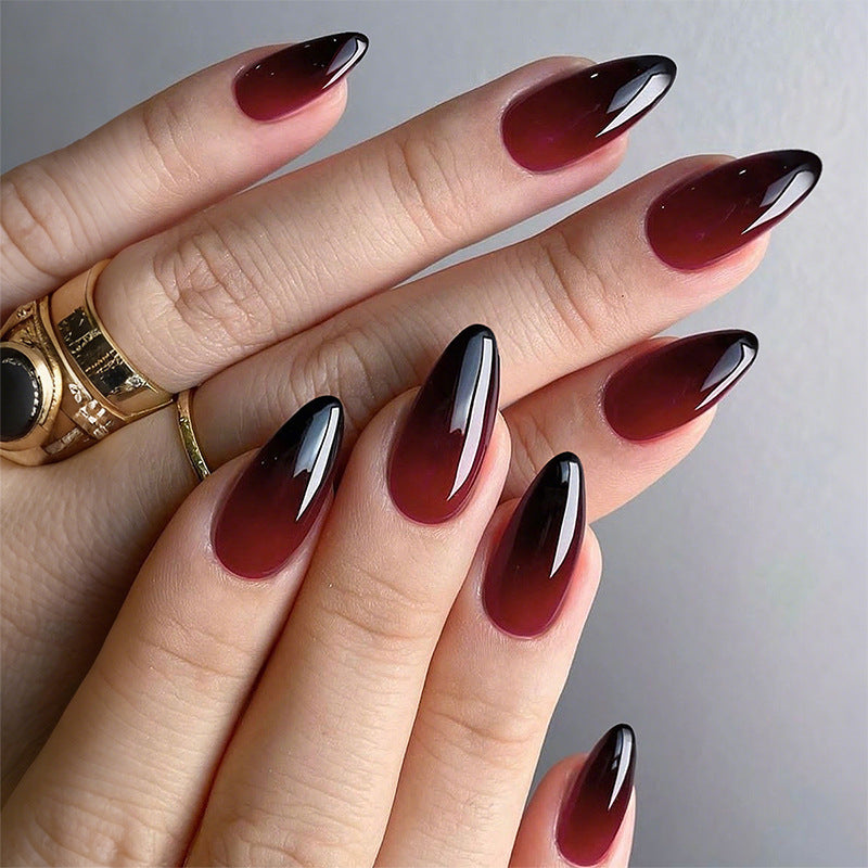 Ombre Glossy Stiletto Press-On Nails Stornfield