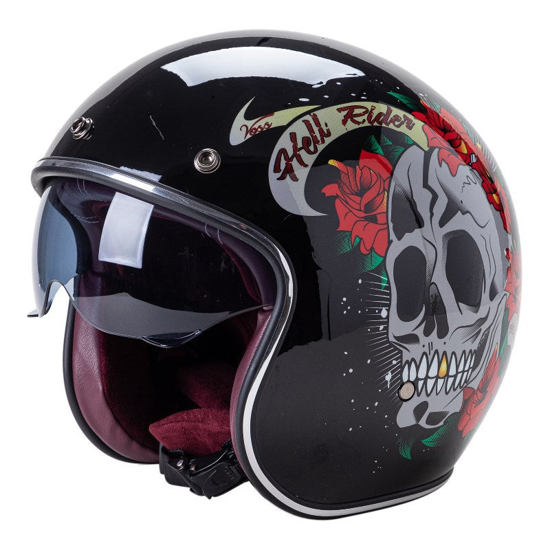 Classic Jet-Style Motorcycle Helmet Stornfield