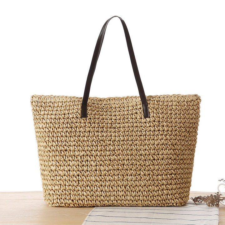 Braided beach bag with sturdy zipper Stornfield