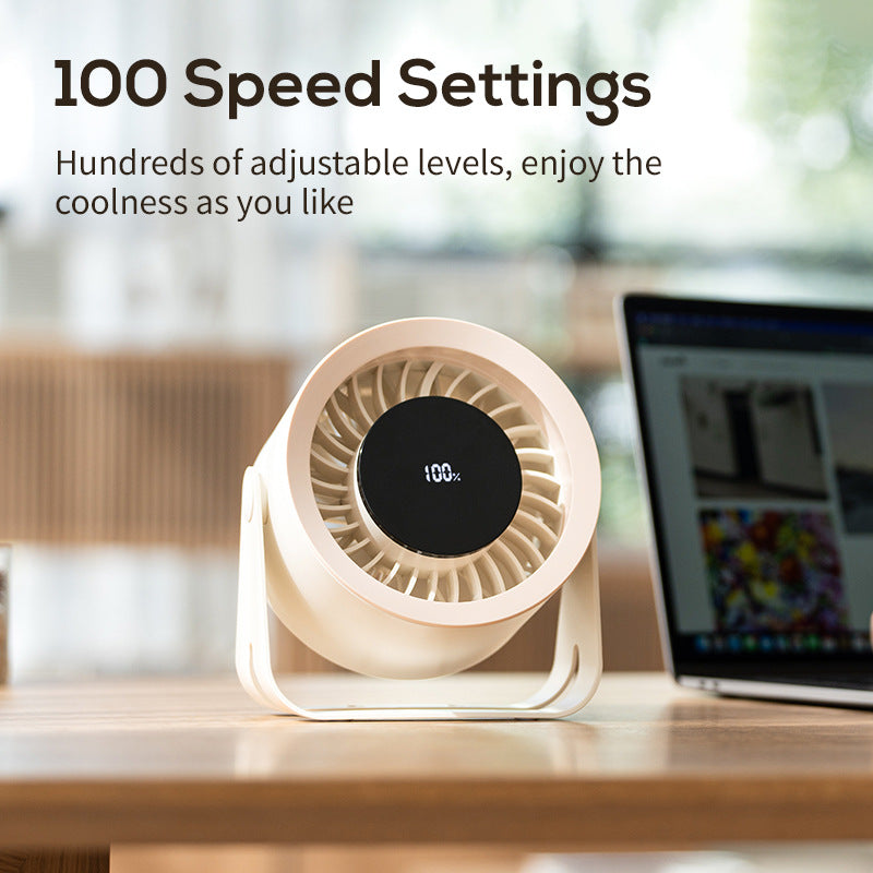 Unisex portable USB fan with integrated battery and LED battery indicator Stornfield