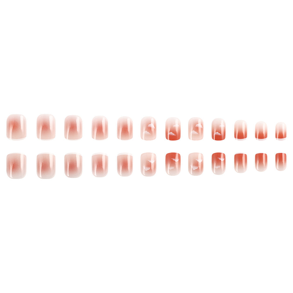 Ombre Cloud Design Press-On Nail Set Stornfield