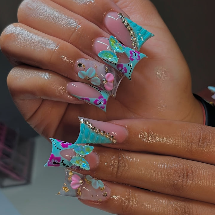 Artistic Butterfly Nail Enhancements Stornfield