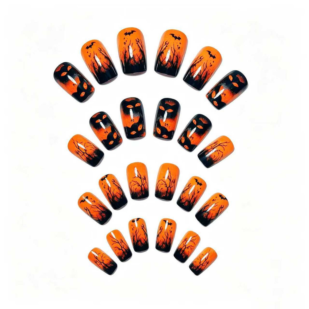 Creative artificial nails with spooky Halloween design Stornfield