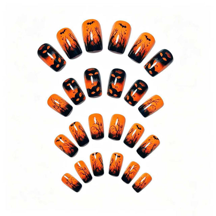 Creative artificial nails with spooky Halloween design Stornfield