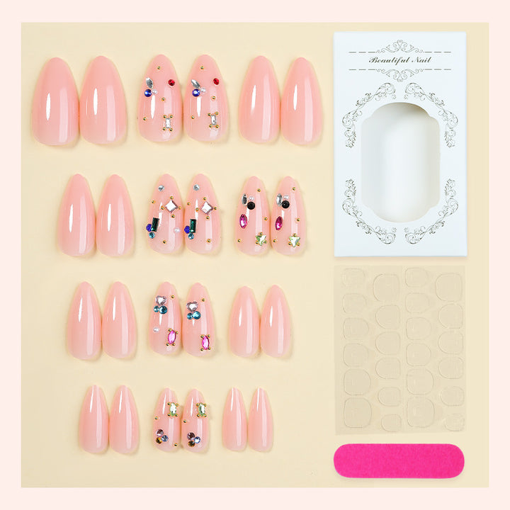 Decorative Gemstone Press-On Nail Art Set Stornfield