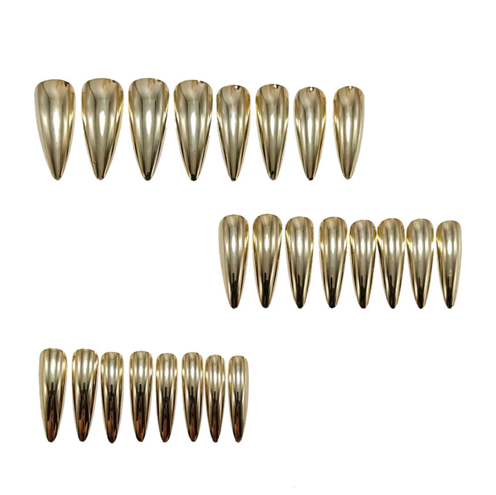 Elegant and Shiny Stiletto Artificial Nails Stornfield