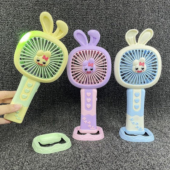 Unisex Portable Hand Fan with Cute Bunny Design Stornfield