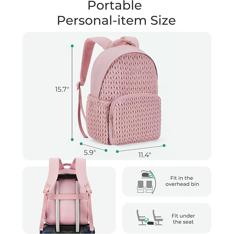 Fashionable backpack with braided structure Stornfield