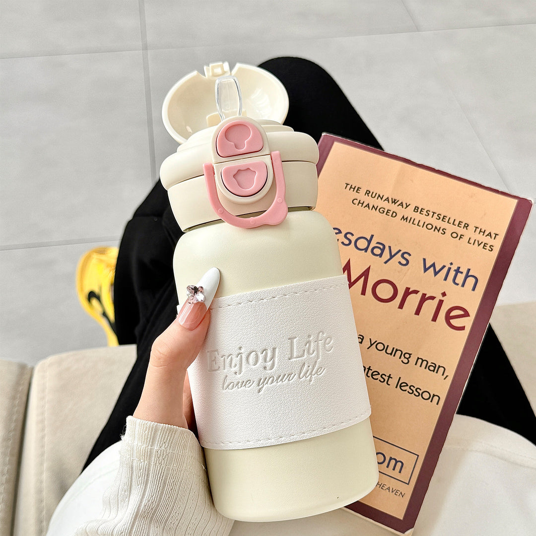 Women insulated stainless steel drinking bottle with practical spout and stylish design Stornfield