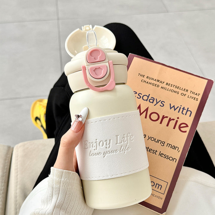 Women insulated stainless steel drinking bottle with practical spout and stylish design Stornfield