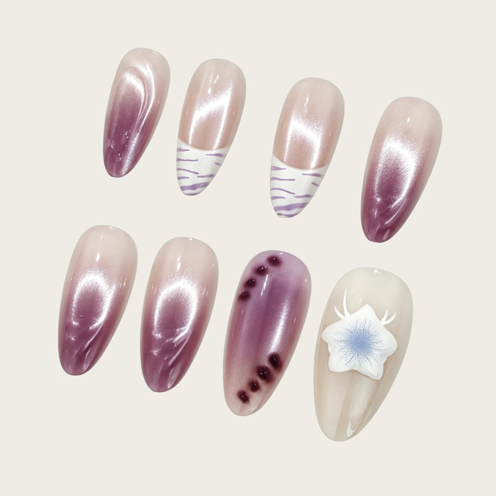 Creative artificial nails with floral design Stornfield