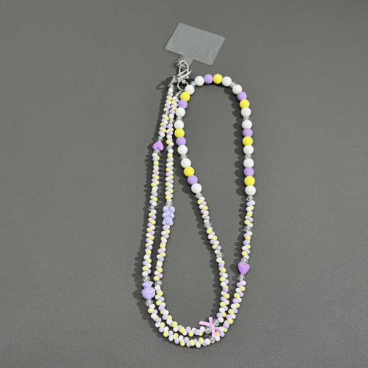 Beaded Eyewear Chain with Butterfly Accents Stornfield