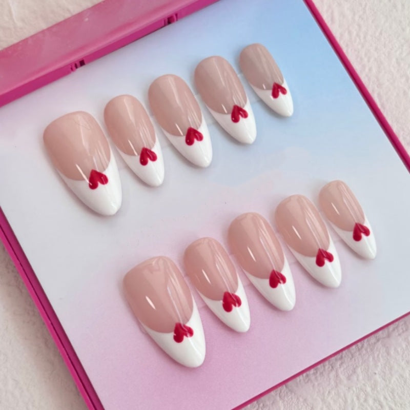 Artistic Floral and Star-Embellished Press-On Nail Set Stornfield