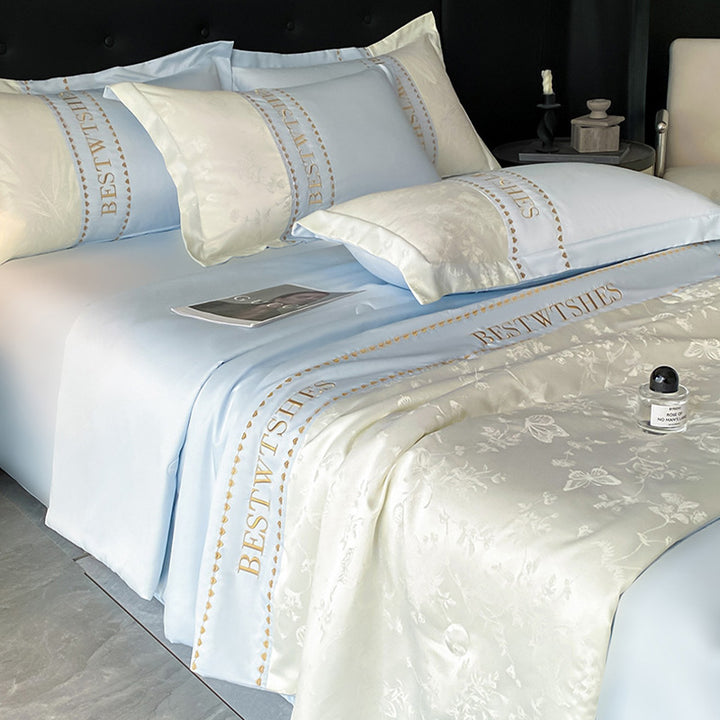 Satin Floral Patterned Bedding Set