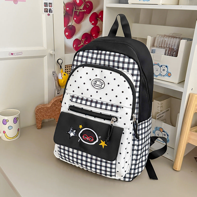 Cute Patterned School Backpack