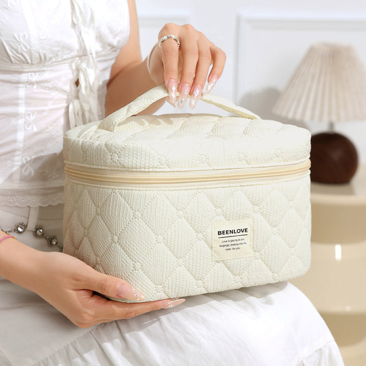 Quilted Multi-Compartment Makeup Organizer Stornfield