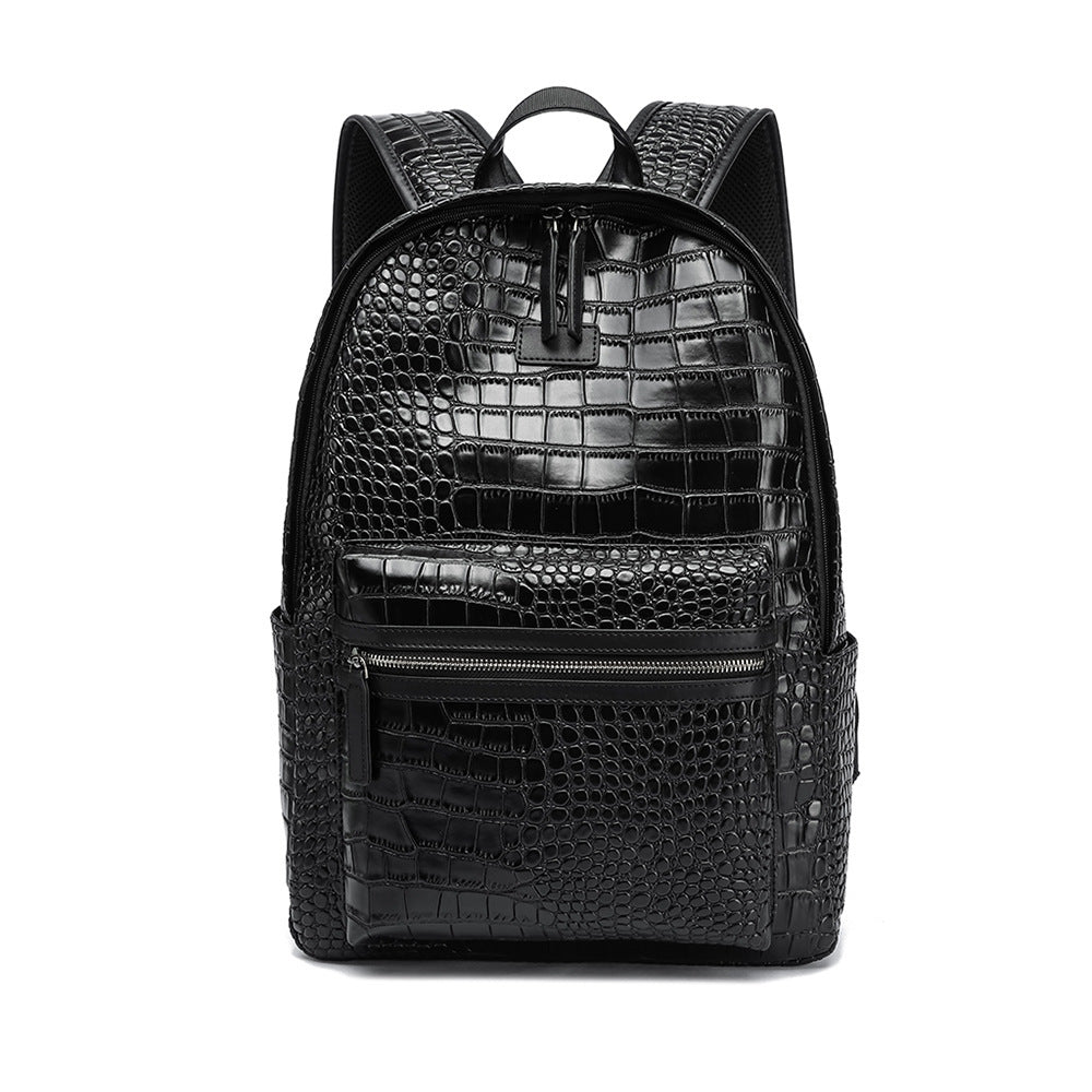 Elegant Backpack in Crocodile Look Stornfield