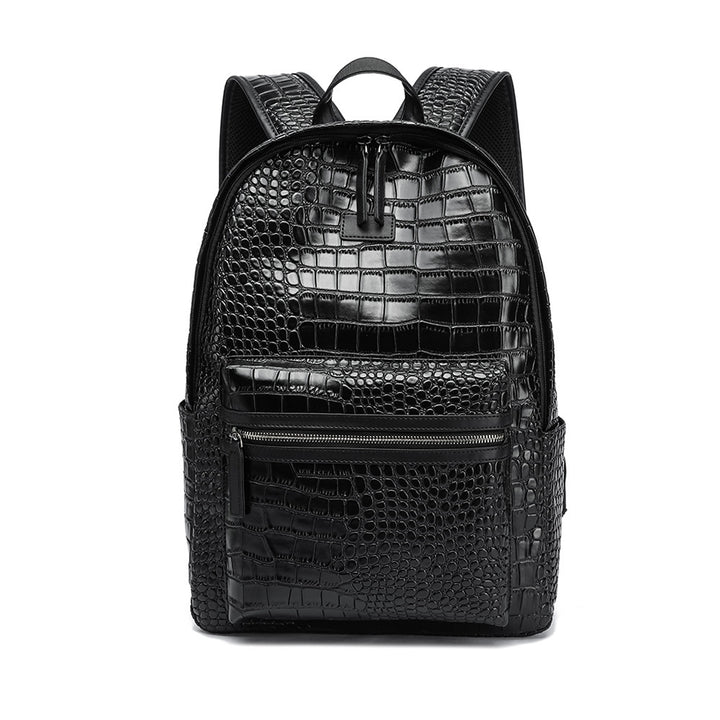 Elegant Backpack in Crocodile Look Stornfield