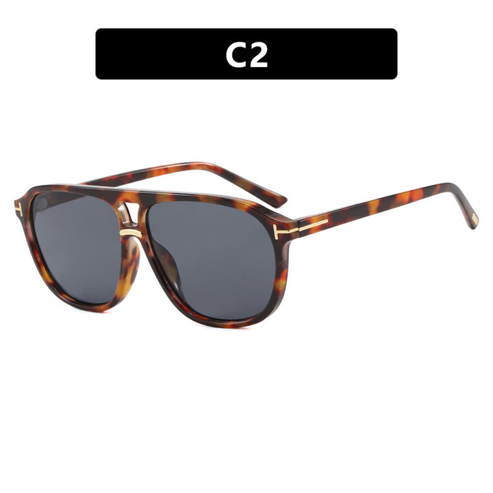 Women's square sunglasses with luxurious tortoiseshell pattern and polarized lenses Stornfield