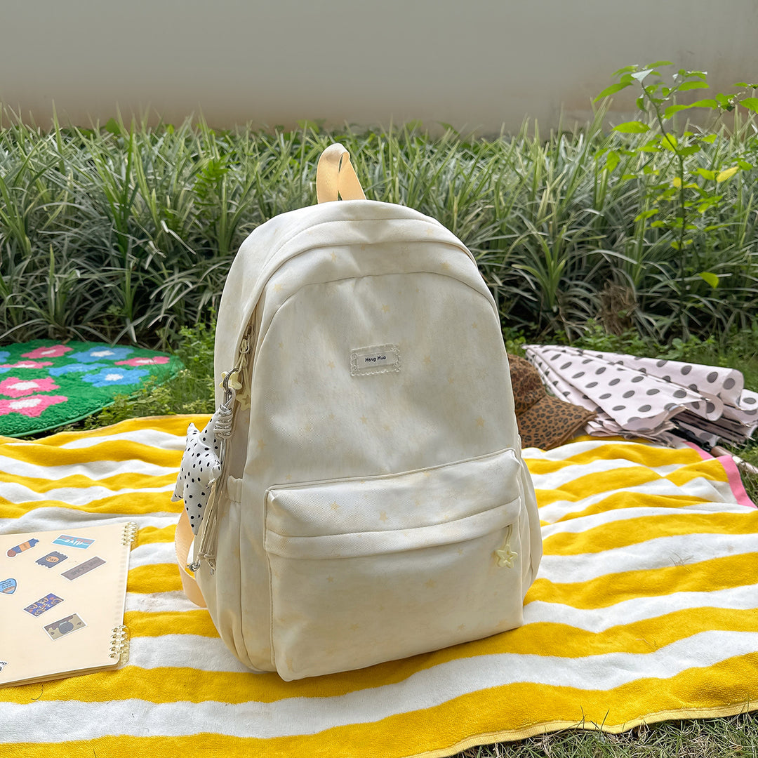 Star-Patterned Casual Backpack Stornfield